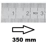 HORIZONTAL FLEXIBLE RULE CLASS II LEFT TO RIGHT 350 MM SECTION 13x0,5 MM<BR>REF : RGH96-G2350B0M0